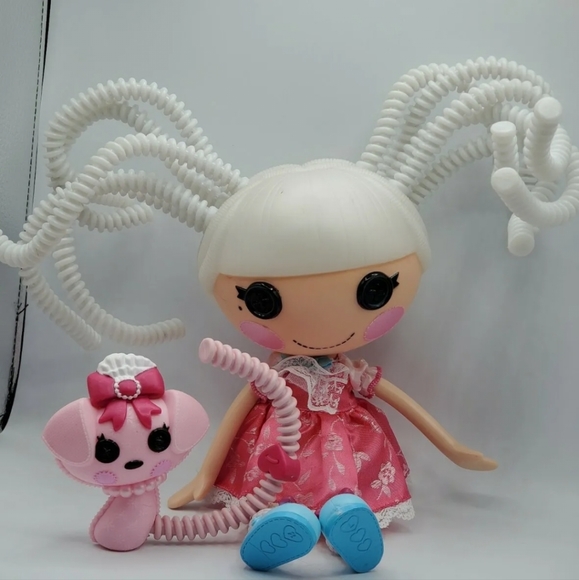 Lalaloosy Other - Lalaloopsy Suzette La Sweet Silly White Hair Full Size Doll w/Pet Poodle EUC